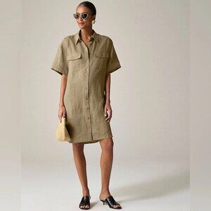 J. Crew Olive Shirt Dress